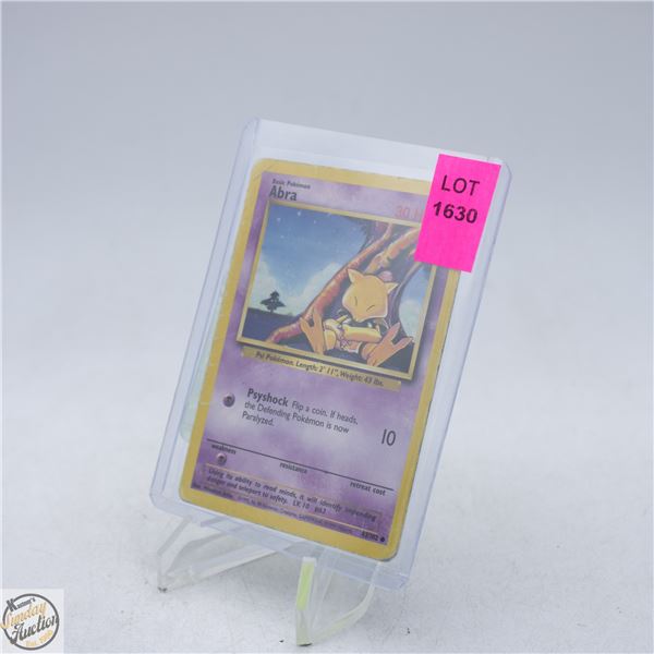 1999 ABRA POKEMON CARD