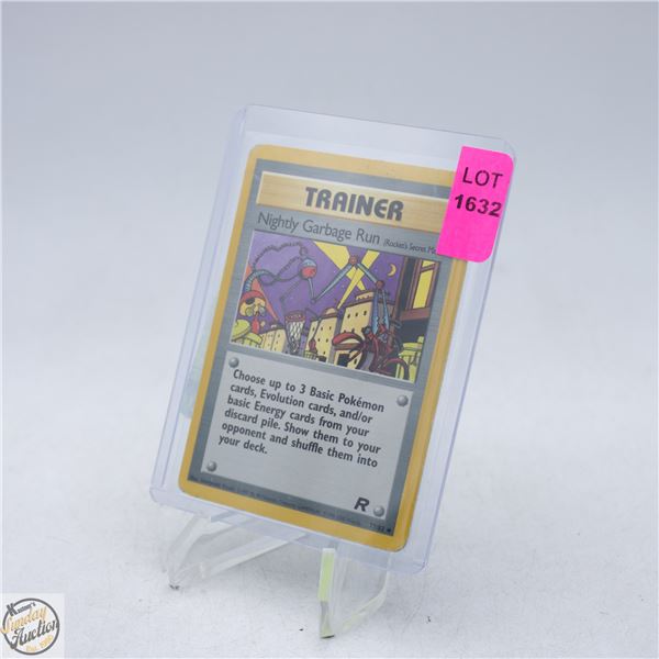 2000 NIGHTLY GARBAGE RUN POKEMON TRAINER CARD