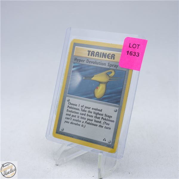 1999 HYPER DEVOLUTION SPRAY POKEMON TRAINER CARD