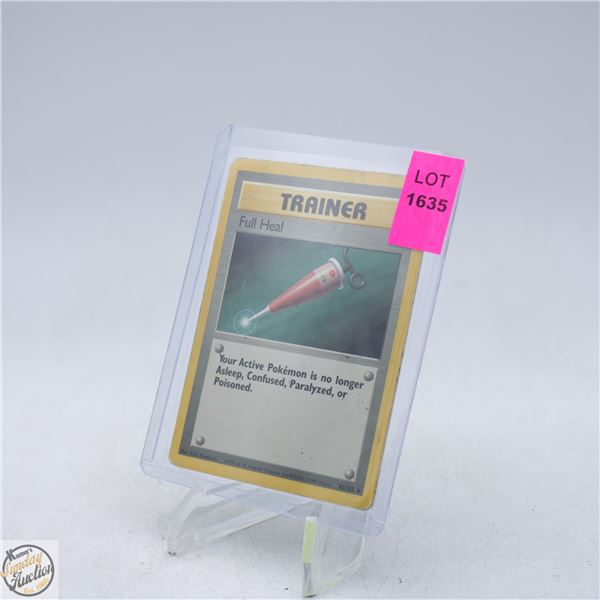 1999 FULL HEAL POKEMON TRAINER CARD
