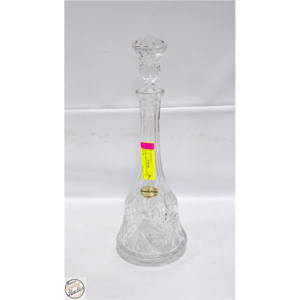 GENUINE CRYSTAL DECANTER WITH LID