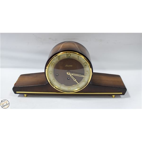 GERMAN MANTLE CLOCK WITH KEY