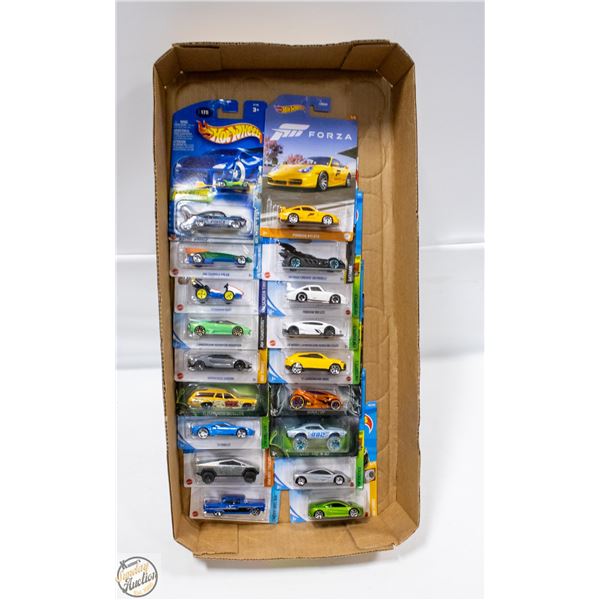 HOTWHEELS, CARDED VARIOUS