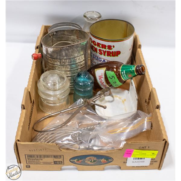 FLAT OF VINTAGE COLLECTIBLES AND MORE