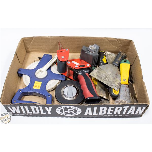 FLAT OF MISC GARAGE TOOLS