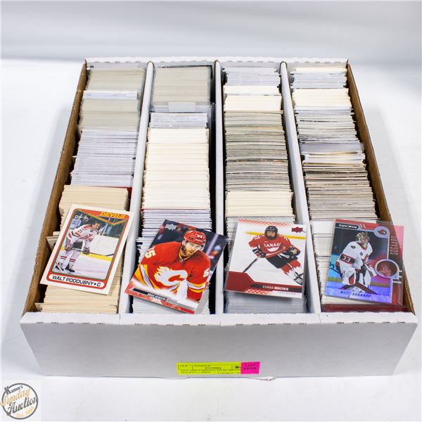 QTY 3200 VARIOUS YEAR+BRAND HOCKEY CARDS