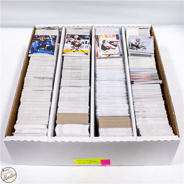 QTY 3200 VARIOUS YEAR+BRAND HOCKEY CARDS
