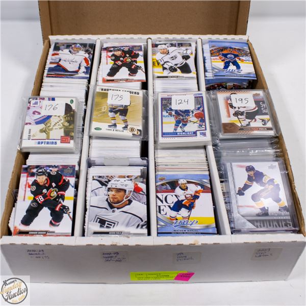 QTY 3200 VARIOUS YEAR+BRAND HOCKEY CARDS