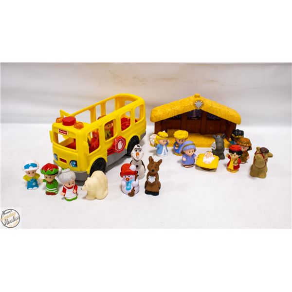 FISHER PRICE NATIVITY & SCHOOL BUS