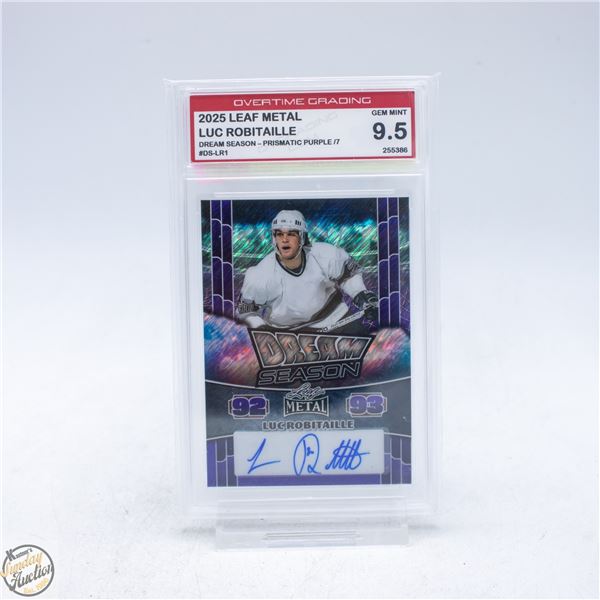 2025 LEAF METAL LUC ROBITAILLE SIGNED HOCKEY