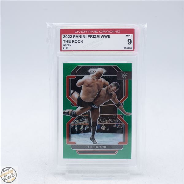 2022 PANINI PRIZM WWE GREEN THE ROCK