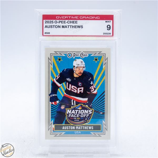 2025 O-PEE-CHEE AUSTON MATTHEWS 4 NATIONS