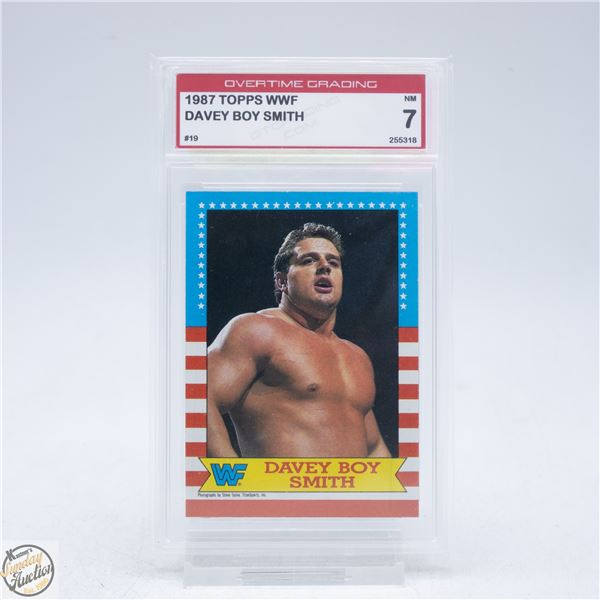 1987 TOPPS WWF DAVEY BOY SMITH WRESTLING