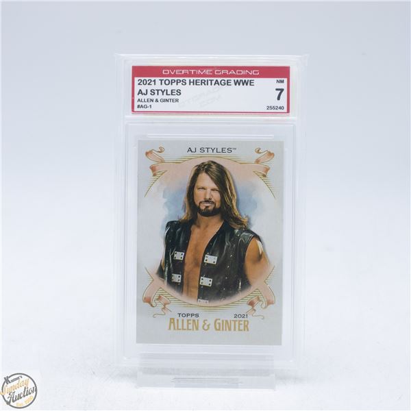 2021 TOPPS HERITAGE WWE AJ STYLES