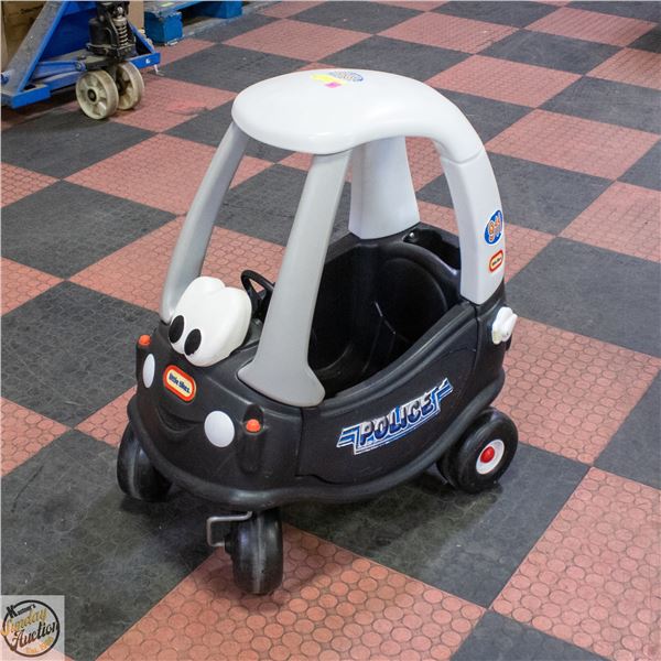 LITTLE TYKES RIDE IN POLICE CAR "COZY COUPE"