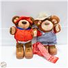 Image 1 : 2 VINTAGE FURSKINS TOY BEARS WITH