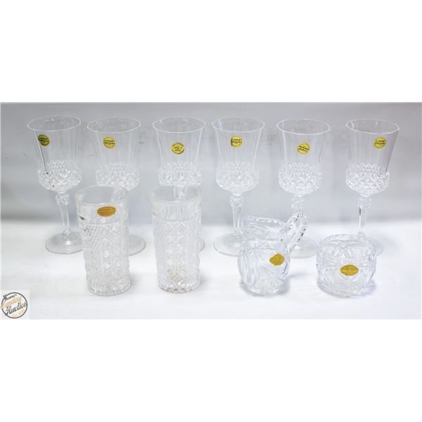 BUNDLE OF GENUINE CRYSTAL DRINKINGWARE