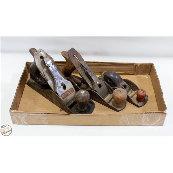 3 VINTAGE PLANERS INCLUDING STANLEY