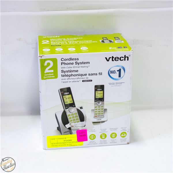 NEW REPACKED VTECH CORDLESS PHONE SYSTEM WITH