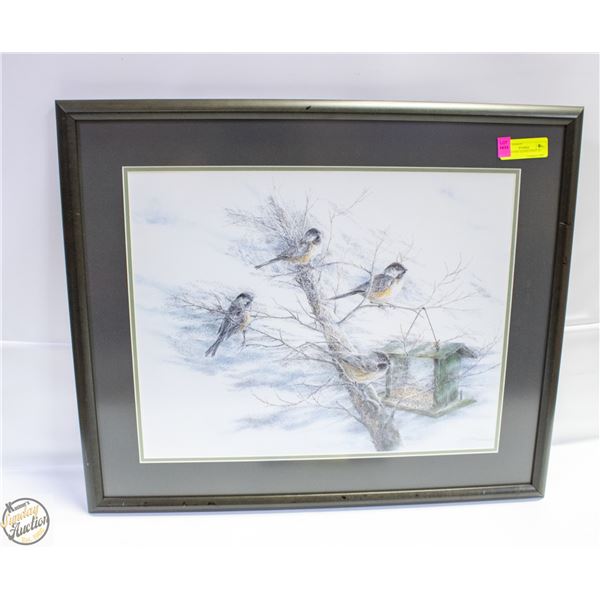 FRAMED AND SIGNED PRINT OF BLACK