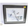 Image 1 : FRAMED AND SIGNED PRINT OF BLACK