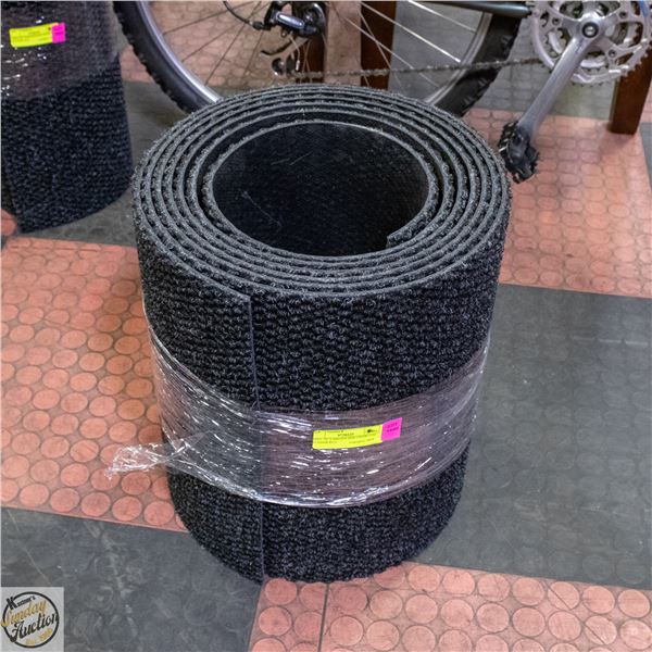 ROLL OF VARIOUS SIZE CHARCOAL RUNNER RUG