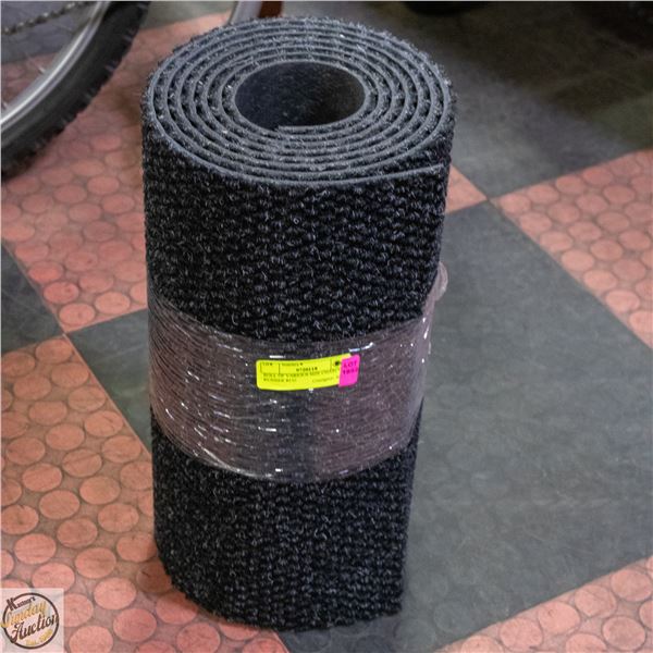 ROLL OF VARIOUS SIZE CHARCOAL RUNNER RUG