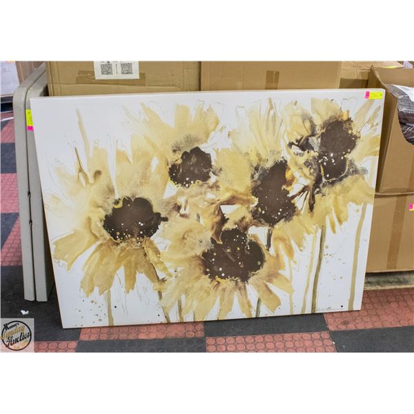 LARGE CANVAS PRINT OF SUNFLOWERS