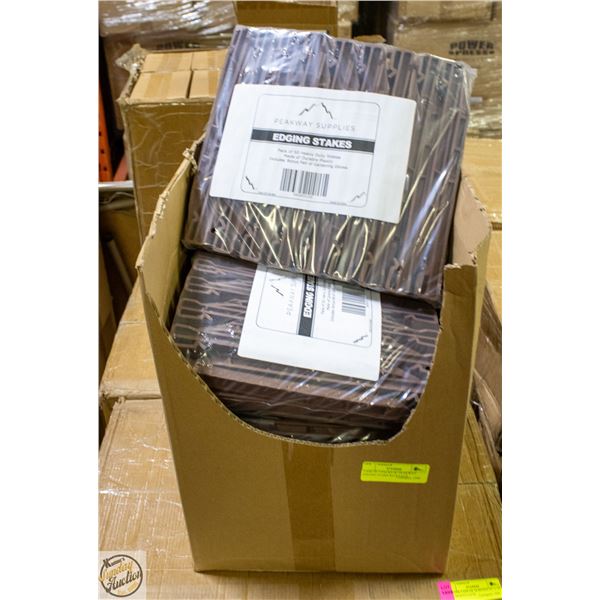 CASE OF 5 PACKS W/ PEAKWAY EDGING STAKE KITS EACH