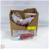 Image 1 : BOX OF 9 SETS OF HOG RING PLIERS WITH 200 RINGS
