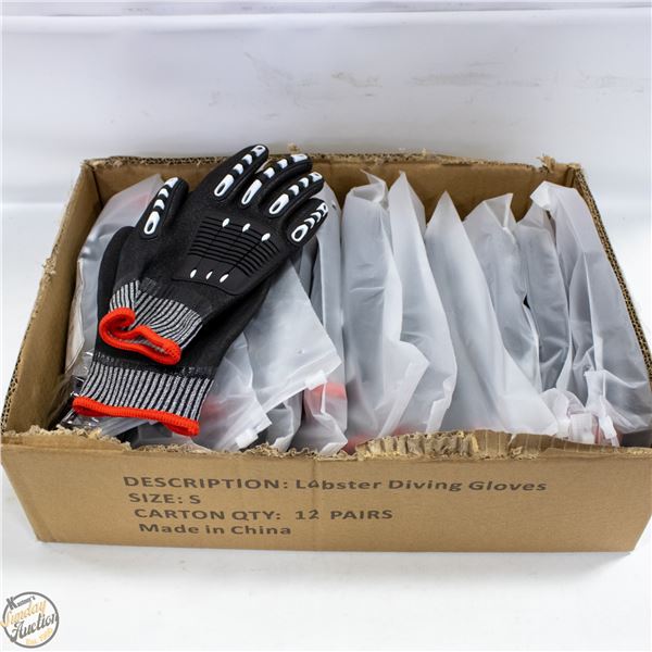 12 PAIRS OF SZ SMALL DIVING GLOVES