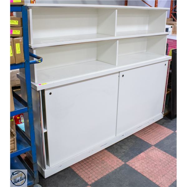SLIDING BOTTOM DOORS STORE DISPLAY UNIT H-62"