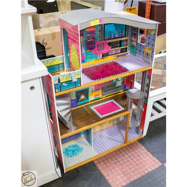 DOLL HOUSE 33"X12"X46" HIGH - NEEDS CLEANING