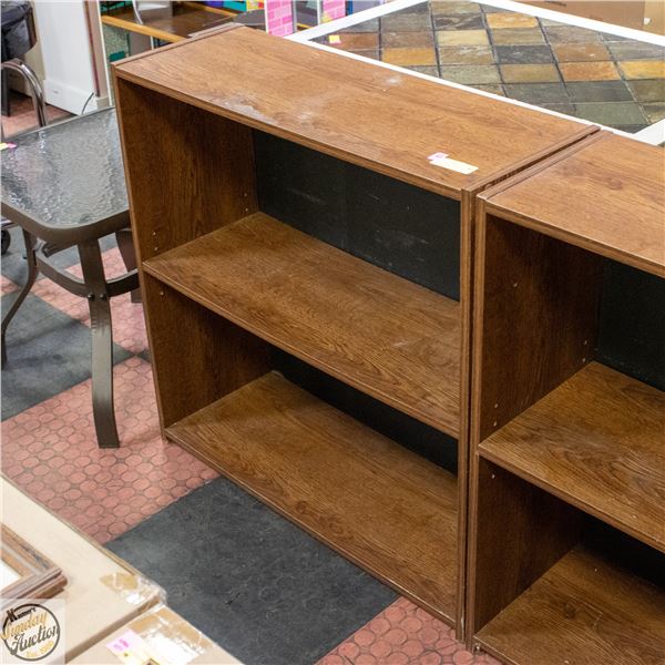 2 TIER BOOK SHELF 32" X 12" X 32"