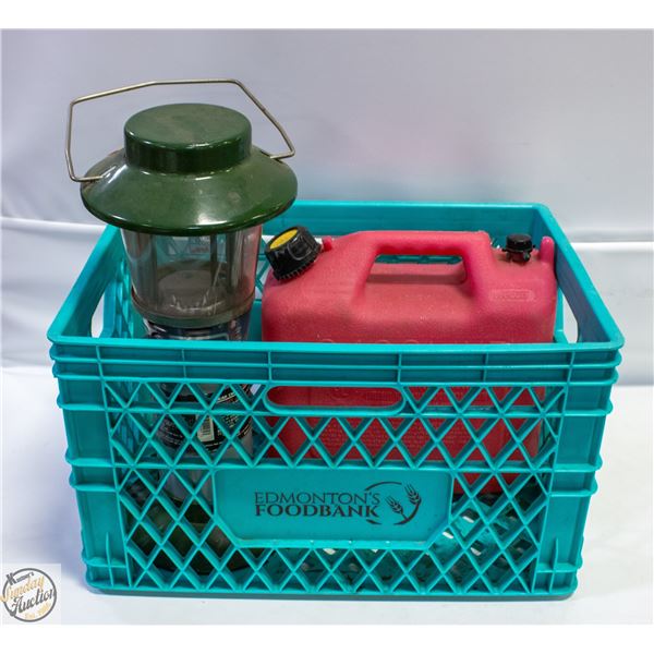COLEMAN PROPANE LANTERN AND FUEL CAN