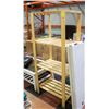 Image 1 : 4 TIER WOODEN GARAGE STORAGE SHELF 67.5"X20"X30.5"