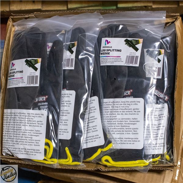 CASE OF 5 BRAND NEW LOG SPLITTING WEDGES