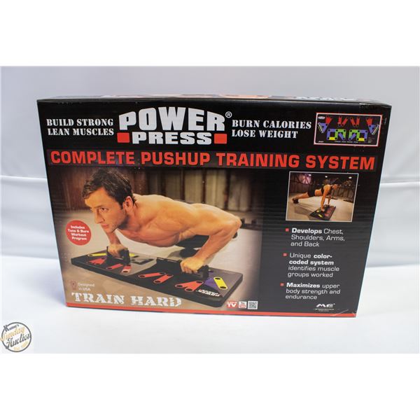 BRAND NEW POWER PRESS COMPLETE WORK-OUT