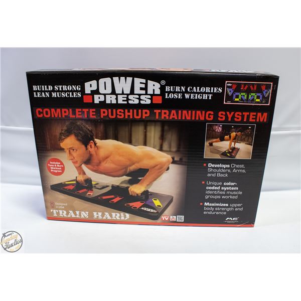 BRAND NEW POWER PRESS COMPLETE WORK-OUT