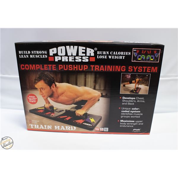BRAND NEW POWER PRESS COMPLETE WORK-OUT