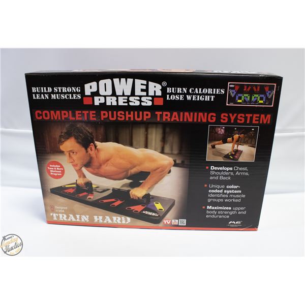 BRAND NEW POWER PRESS COMPLETE WORK-OUT