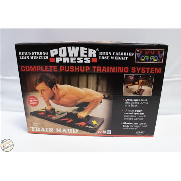 BRAND NEW POWER PRESS COMPLETE WORK-OUT