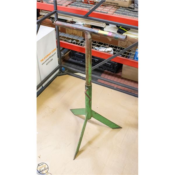 ADJUSTABLE T-STAND CONVEYOR SUPPORT STAND