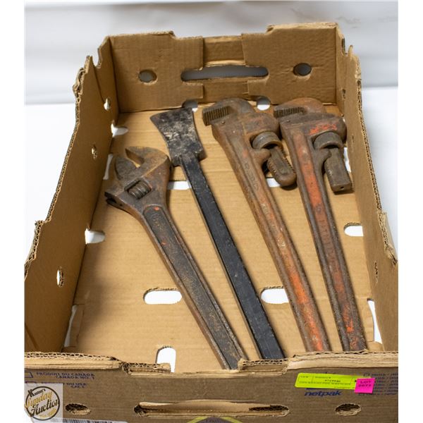 24IN RIDGID PIPE WRENCH'S,