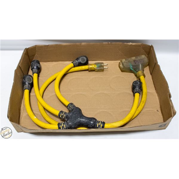 2' MULTI PLUG EXTENTION CORDS