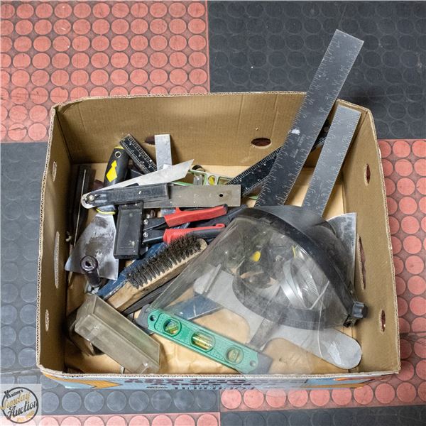 BOX OF ASSORTED TOOLS