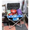 Image 1 : CAMPING GEAR, CHAIR WITH POCKETS,