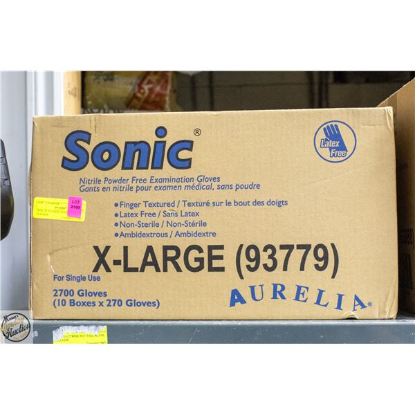 BOX OF X-LARGE SONIC NITRILE POWDER