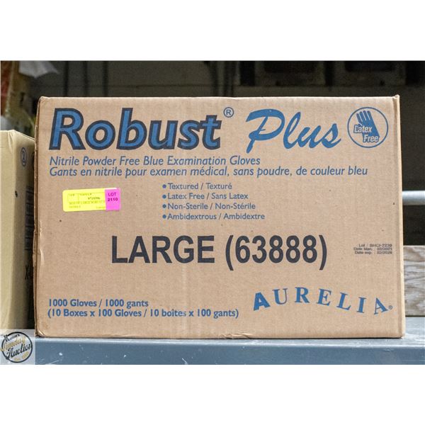 BOX OF LARGE ROBUST PLUS NITRILE