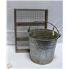 Image 1 : SOIL SIFTER AND METAL PAIL